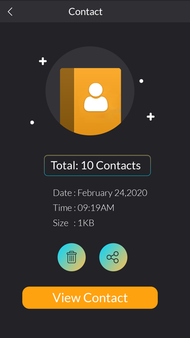 Screenshot #2 pour Contact backup & Restore Data