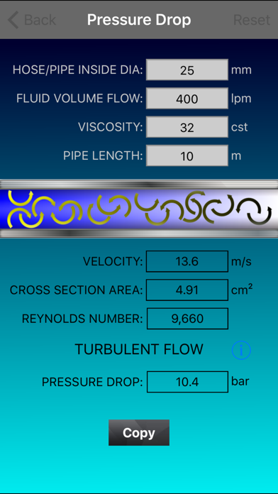 Hydraulic-Calculator iPhone screenshot 5 - Productivity app