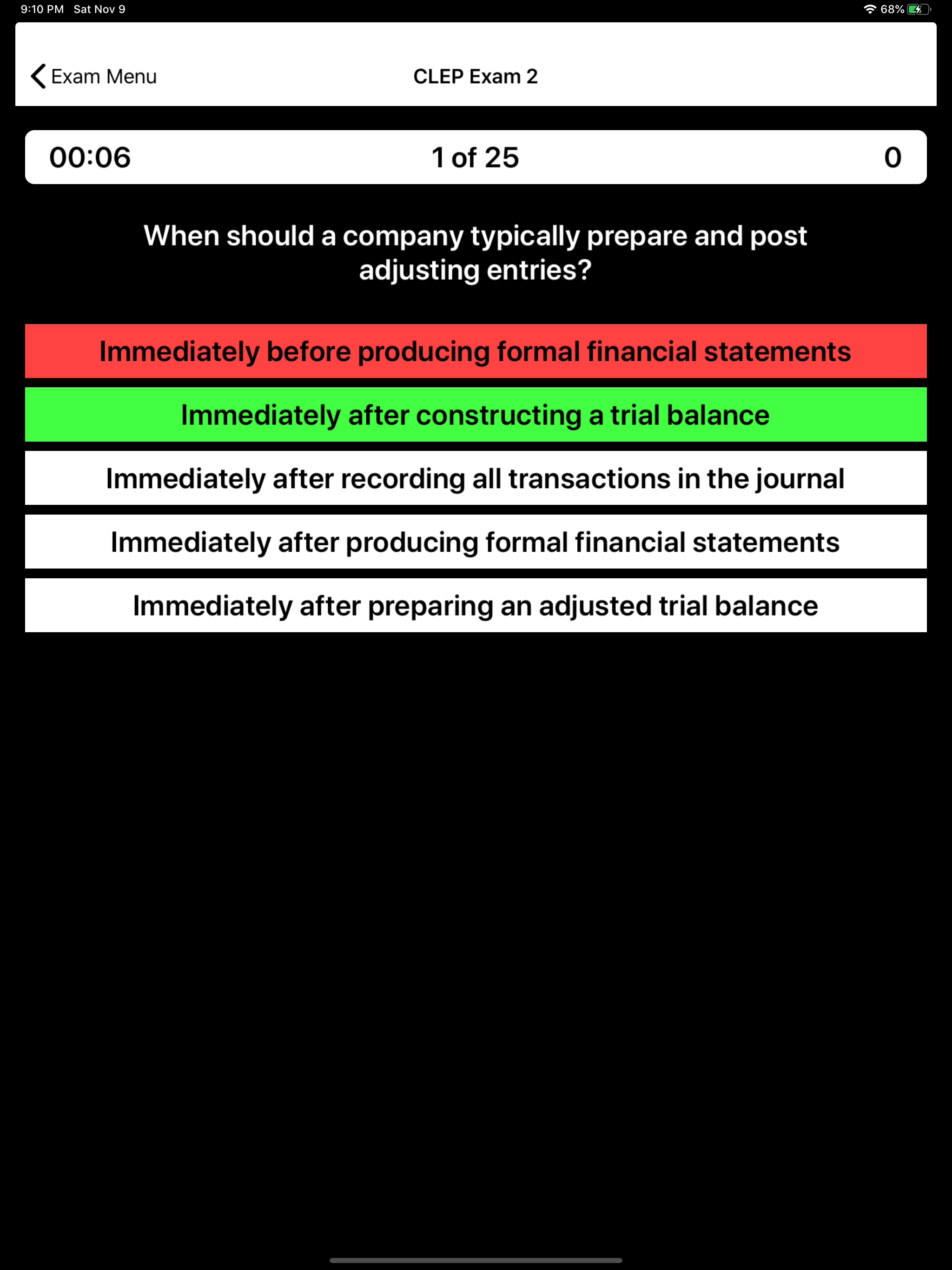 CLEP Financial Accounting Prep screenshot 12