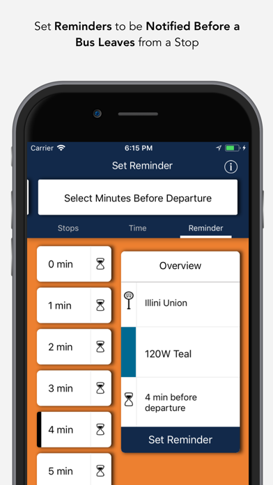 UIUC Bus Screenshot