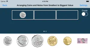 Arranging Coins and Notes AUD screenshot 2