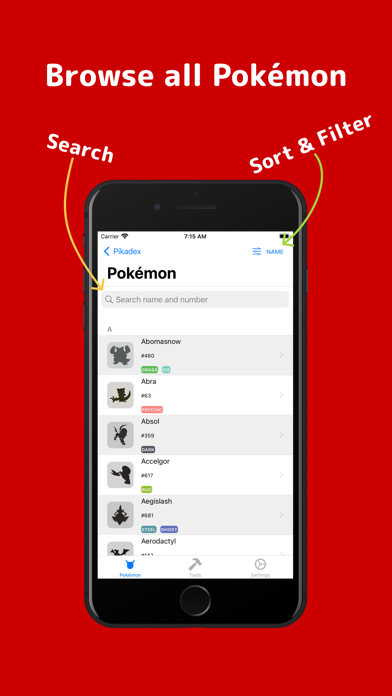 Pikadex - Pokedex for Pokemon Screenshot