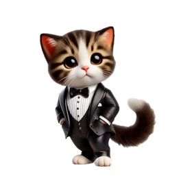 Tuxedo Kitten Stickers