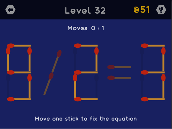 Math Sticks - Puzzle Game iPad screenshot