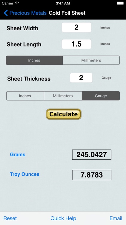 Precious Metal&Gem Calculator