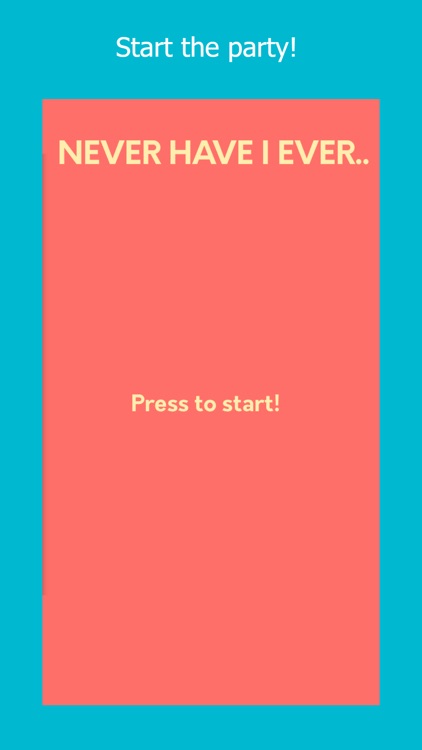 Never Have I Ever - Drink Game