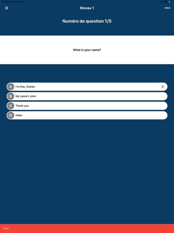 Screenshot #6 pour FrenchBeez 3: Phrases simples