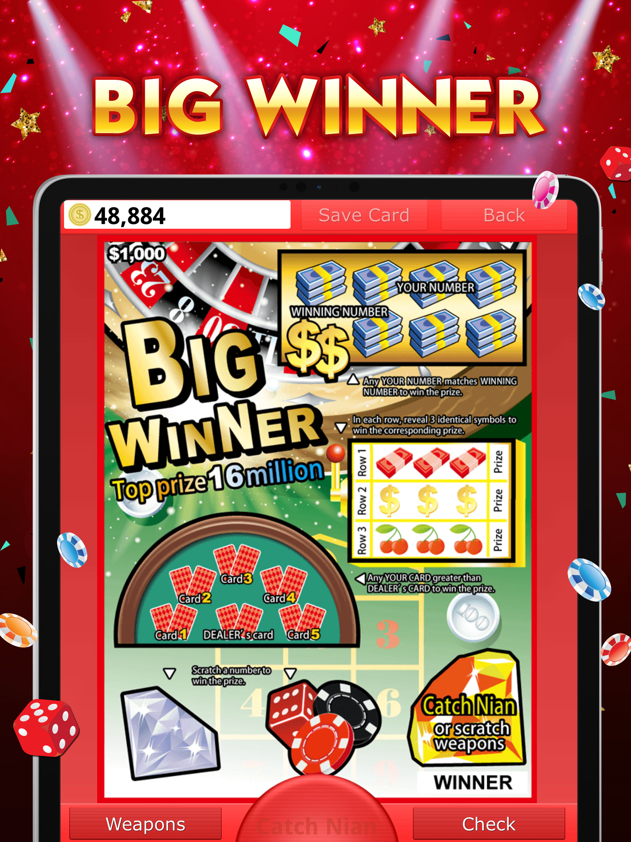 Lottery Scratch Off Mahjong