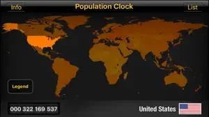Population Clock HD screenshot 1