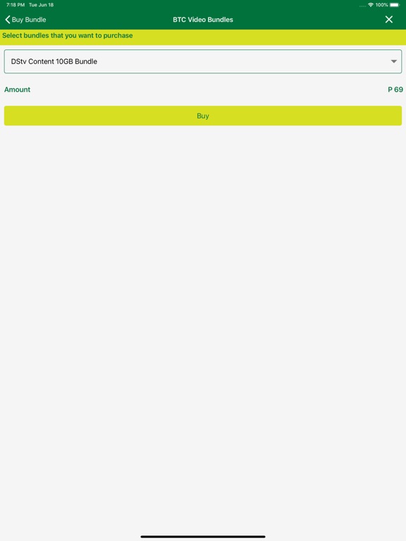 BTC Mobile App iPad screenshot