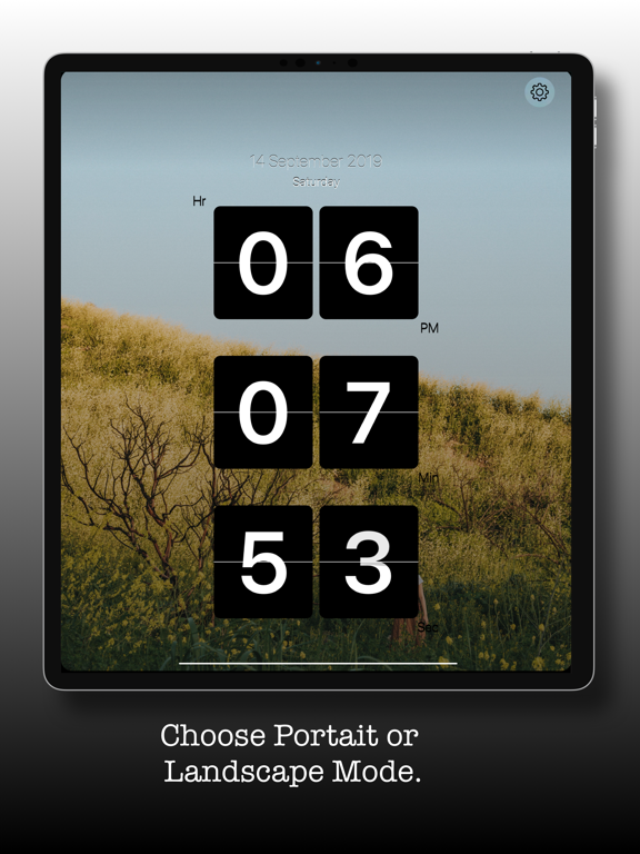 Flip Clock - Digital Clock iPad screenshot