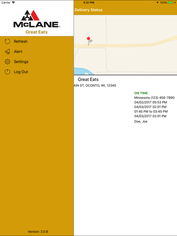Screenshot #5 pour McLane Delivery Tracker