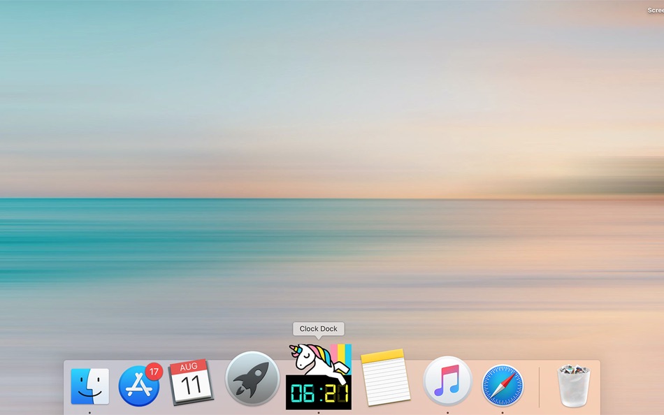#4. Clock Dock (macOS) 由: Marian Raafat