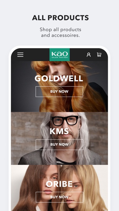 Kao Salon Partner online shop Screenshot