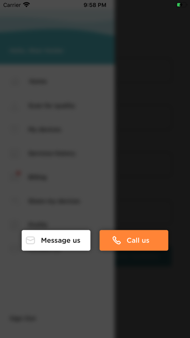 Mywater-app screenshot
