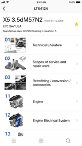 Car parts for BMW diagrams ETK screenshot