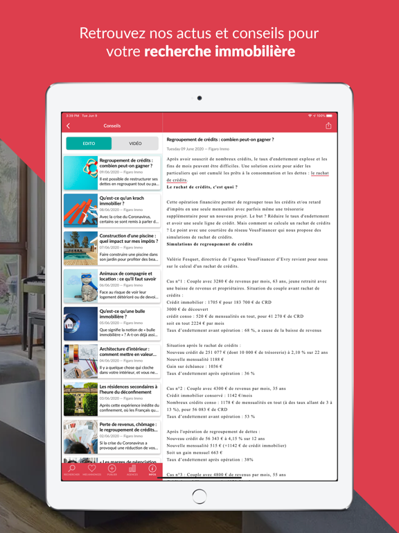 Figaro Immo iPad screenshot 4 - Lifestyle app