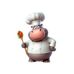 Hippo Chef Stickers