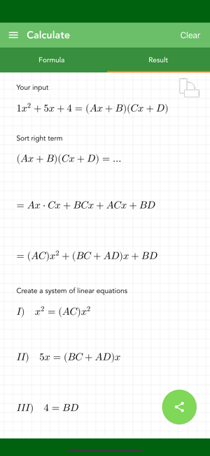 ‎Factoring Quadratics PRO Screenshot
