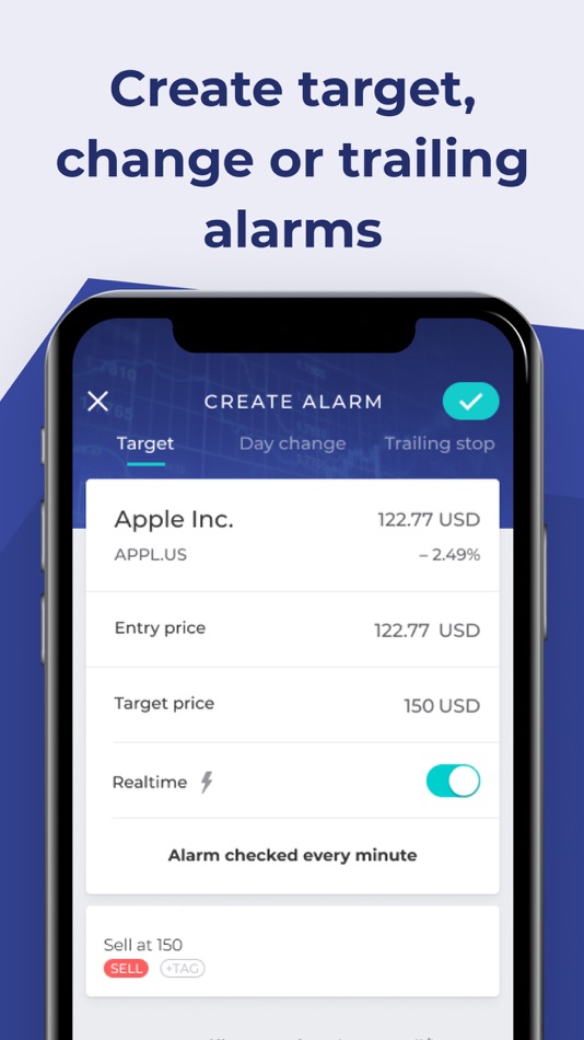 #5. Stock Alert - Alarms & Tracker (iOS) By: Stock Alert ApS