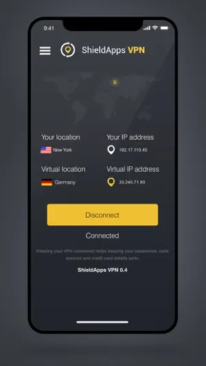 ShieldApps VPN screenshot 1