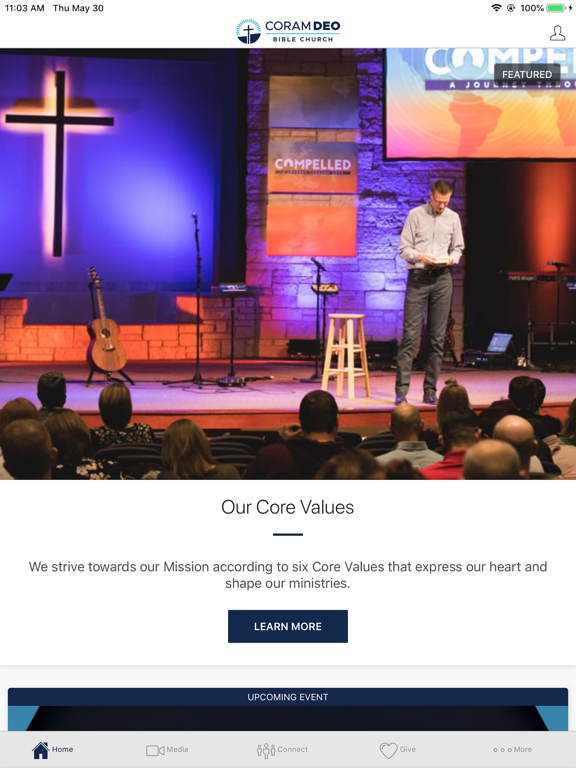 Coram Deo Bible Church iPad screenshot 2 - Lifestyle app