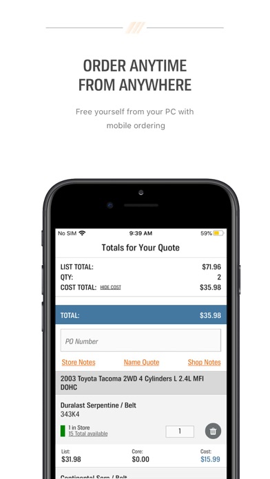 AutoZonePro Mobile screenshot