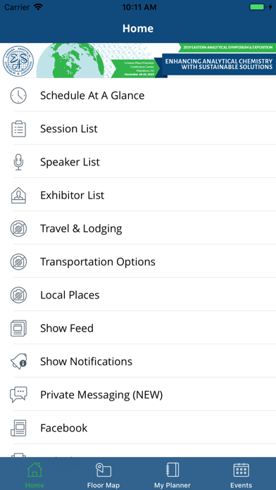 Screenshot 1 of Eastern Analytical Symposium App
