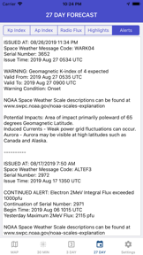 Aurora Forecast & Alerts screenshot