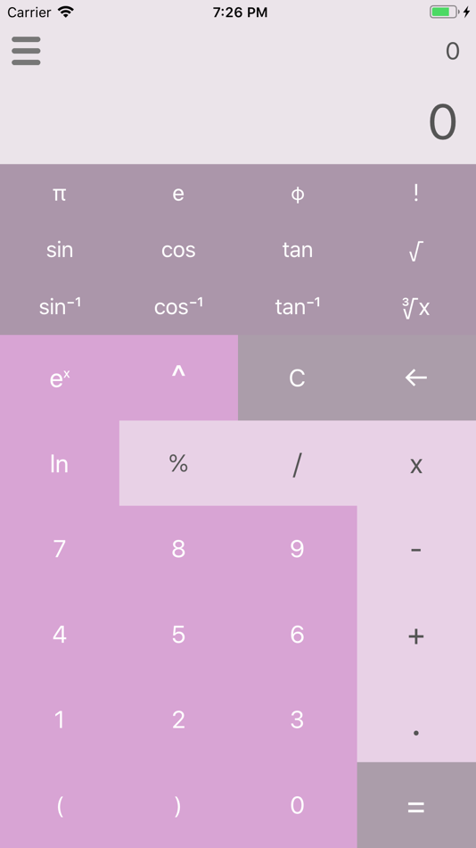 #2. Scientific CalcX (iOS) 由: 可 陈