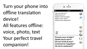 Offline French Translator App screenshot