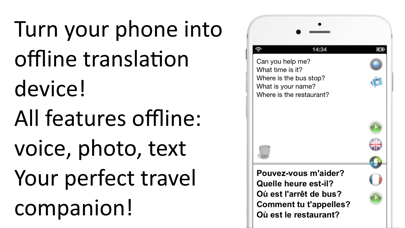 Offline French Translator App Screenshot