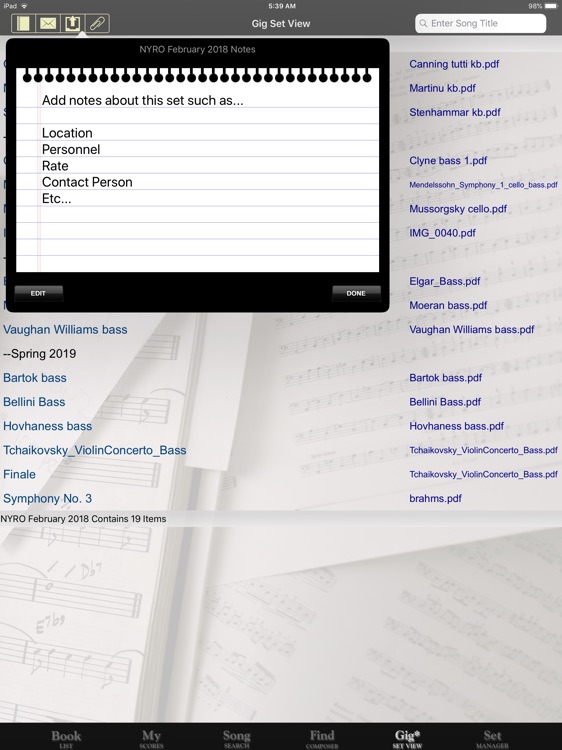 iGigBook Sheet Music Manager X