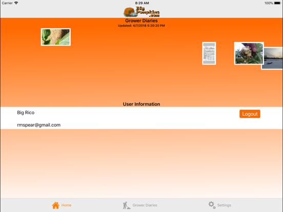 BigPumpkins iPad screenshot 1 - Social Networking app