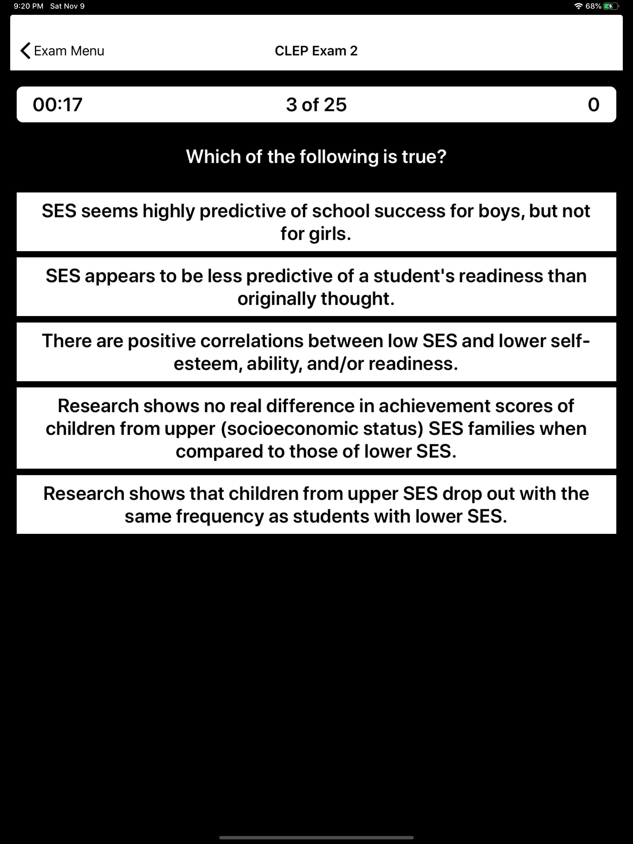 CLEP Edu Psychology Prep screenshot 15