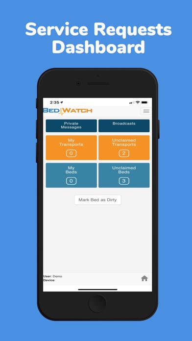 BedWatch app screenshot
