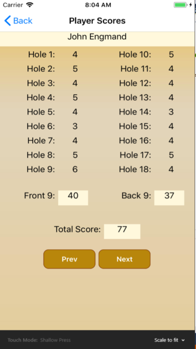GolfMobile iPhone screenshot 4 - Sports app