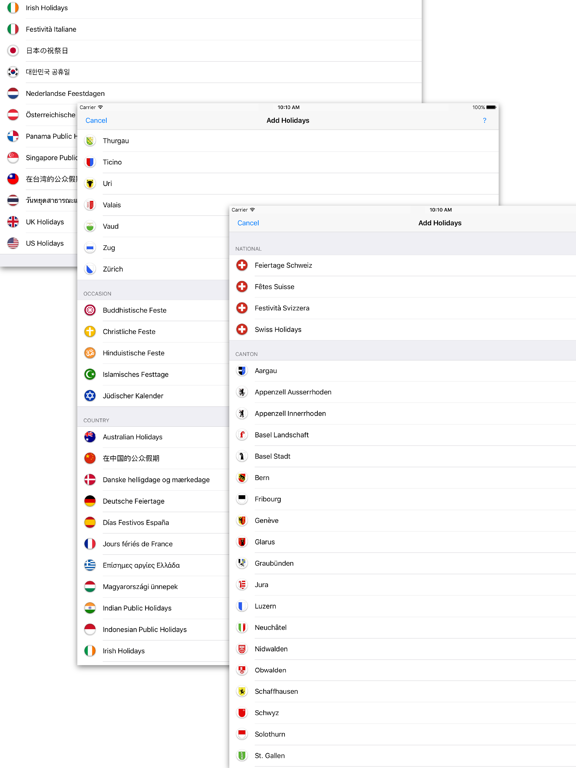 Screenshot #4 pour Jour fériés Suisse