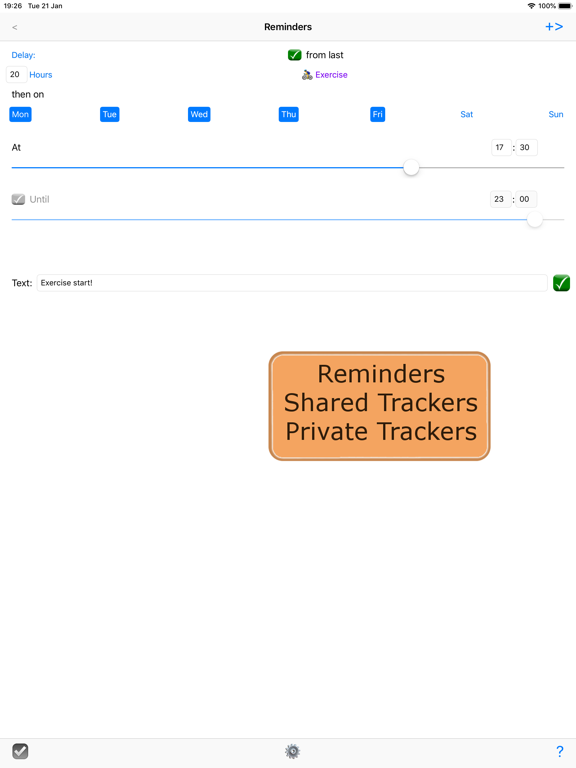 rTracker: Track It Your Way iPad screenshot