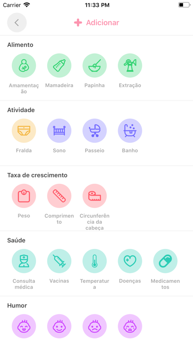 Meu Bebê゜Diário da Amamentação iPhone screenshot 8