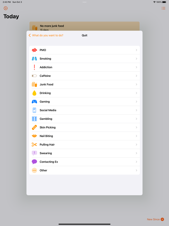 Screenshot #5 pour Since - Quit Tracker & Counter