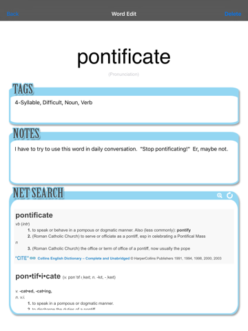 Screenshot #5 pour Word Word: Personal Dictionary