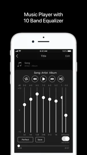 Скриншот Music Player+ на iPhone 2