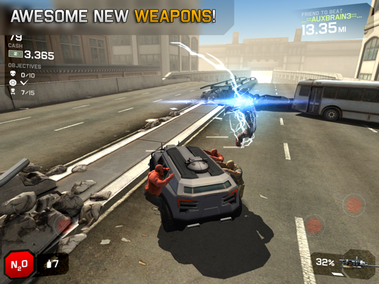 Zombie Highway 2 iPad app afbeelding 1