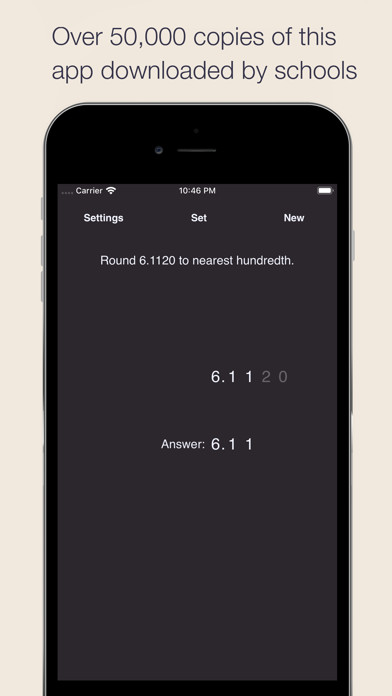 Decimal Rounding iPhone screenshot