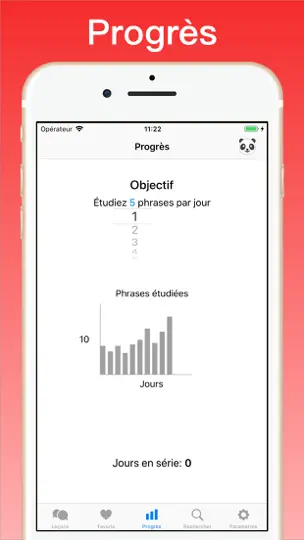 Capture d'écran de Apprendre L’anglais + sur iPhone 7