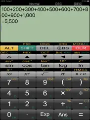 panecal plus sci. calculator ipad resimleri 1