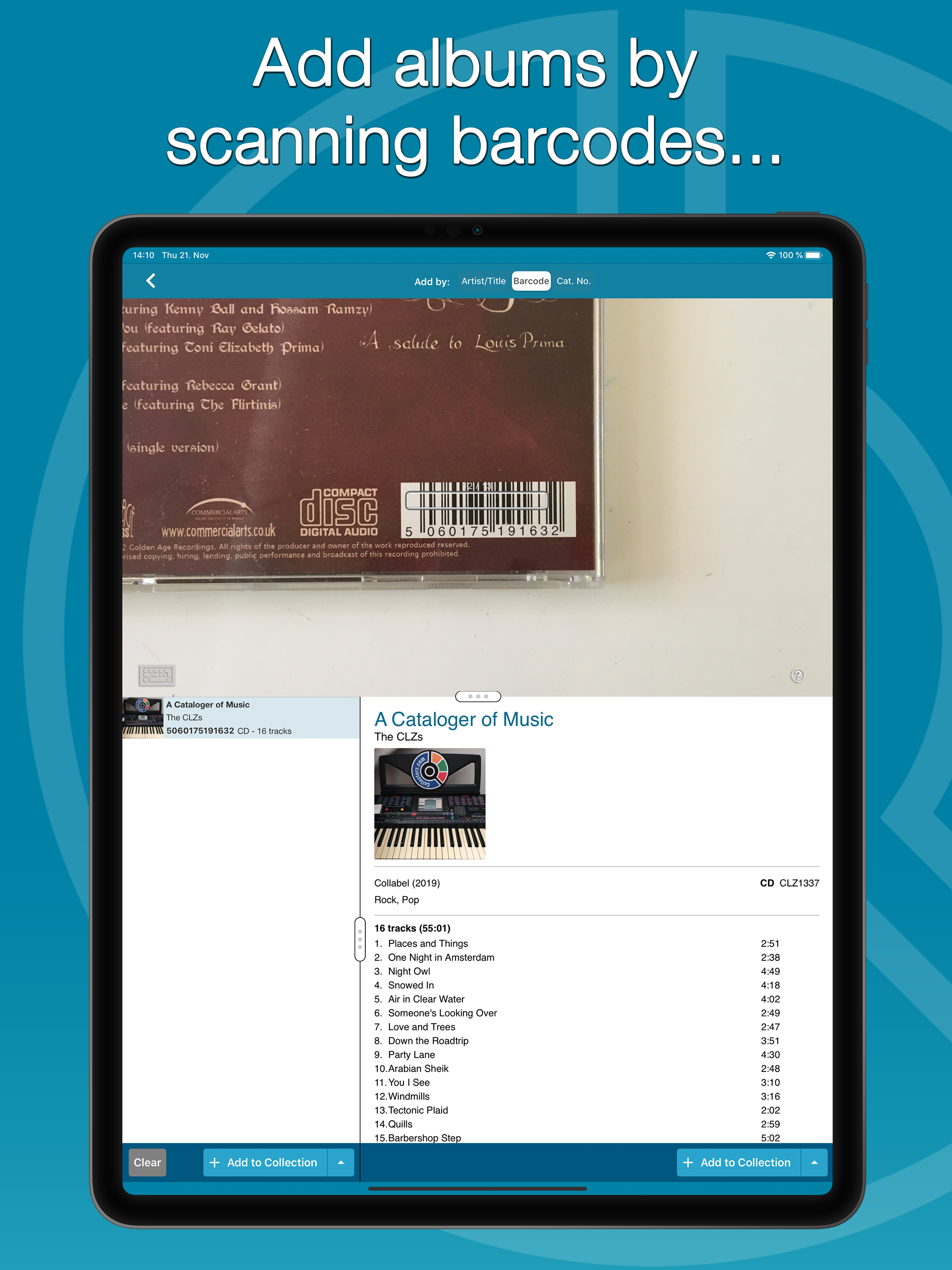 CLZ Music CD / Vinyl database