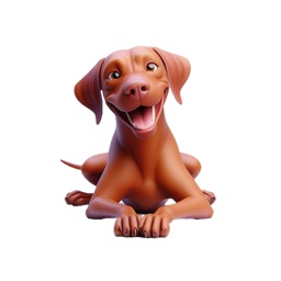 Happy Vizsla Stickers