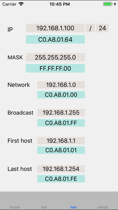 Screenshot #3 pour IP Mask Calculator